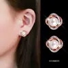 Brinco de Pérola Rosa Elegante Brincos Elegantes da Moda Brincos Distintivos Estilo Japonês e Coreano Feminino Promoção Quente AliExpress