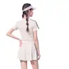 Traje de baño de dos piezas para niñas de secundaria, modelo 2026, para niños mayores, traje de baño para adolescentes, color blanquecino, diseño conservador