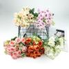 Ramo de Rosas Pequeñas de 10 Cabezas Simuladas, Accesorios para Fotografía de Boda, Flores Decorativas, Accesorios de Mesa de Flores Falsas para el Hogar