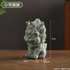Pedra de areia verde Zen Estátua de Buda Wei do Norte Pequenos ornamentos Chá chinês criativo Pet Bonsai Micro Paisagem Escultura em pedra Decoração de aquário