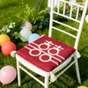 Almofada de Joelhos para Cerimônia do Chá de Casamento para Noivos, Conjunto de Almofadas Vermelhas para Casamento