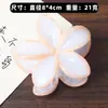 Versión Coreana Moda Ins Textura Floral Clip de Alto Gama Suave para Media Coleta Accesorio Versátil para el Cabello Pinza de Tiburón para Mujer