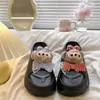 Pantuflas de Tacón Alto para Verano para Mujer, Nuevas Pantuflas Eva de Suela Gruesa para Mujer, Sandalias para Casa de Suela Blanda, Sandalias