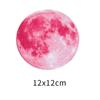 Adesivos de parede luminosos de lua de 30 cm, decoração de quarto infantil, adesivo decorativo luminoso de lua, luz verde/azul/luz rosa
