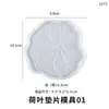 Molde de Resina de Cristal DIY Papoula Decoração de Mesa Mandala Porta-Copos Base de Armazenamento Molde de Silicone Venda por Atacado em Estoque