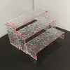 Centro de Mesa para Postres de Acrílico Bandeja para Pastel de Boda Soporte de Exhibición Soporte para Pasteles de Té de la Tarde Mesa para Descanso de Té de Buffet Frío