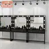 Espejo de maquillaje de estudio fotográfico para influencers con luz color maquillaje tienda de vestidos de novia tocador de maquillaje mesa de maquillaje profesional para maquilladores profesionales salón de belleza