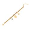 [Bingmeng] nova joia transfronteiriça moda flor pulseira de aço inoxidável pulseira de olho exagerada B508