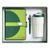 Set de regalo de agenda 2027 con bloques de color transfronterizos y logo personalizado, taza de café de alto valor como recuerdo, en stock