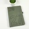 2027 Caderno de Comércio Exterior Totalmente em Inglês em Estoque A5 Planejador em Espanhol Novo Modelo Caderno Calendário Logo Personalizável