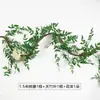 Jardim de Infância Ninho de Pássaro Decoração Suspensa Criativa Ambiental Estilo Floresta Material de Arranjo de Ambiente de Canto Natural Pingente Folha Verde Cipó Ninho de Pássaro