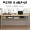 Escritorio para estudiantes, aprendizaje moderno, doble, para el hogar, mesa de alquiler, mesa sencilla, escritorio de computadora, mesa larga de pared estrecha