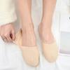 Calcetines de Hilo de Seda Helada para Barco, Calcetines Invisibles de Algodón Puro para Mujer con Base de Toalla, Silicona Antideslizante, Boca Baja, Absorbentes de Sudor, Resistentes al Olor