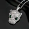 2025 Nueva Cadena con Colgante Personalizado Estilo Retro Leopardo Europeo y Americano Zhuangshengsheng Joyería