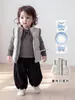 Conjunto de 3 Peças Colete de Inverno para Bebê Menina Criança Pequena 90 Colete de Lã e Plumas Calça de Listras Base Renda Conjunto Meninas