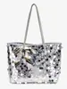 Popular Bolso de Flecos y Lentejuelas para Mujer Bolso Tote de Gran Capacidad Bolso de Hombro Versátil Nuevo Transfronterizo 2026 Dropshipping