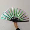 Ventoinha de dez polegadas osso 33cm bambu laser kung fu ventilador PVC ventilador atacado tai chi ventilador artesanato