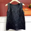 Chaleco Suelto de Cuello Redondo de Acetato para Mujer 2026 Verano Nueva Moda Versátil Camiseta Base Sin Mangas Ropa Exterior Top