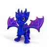 Modelo Creativo de Pequeño Dragón Volador Impreso en 3D Juguete de Pequeño Dragón Volador Articulado Hecho a Mano con Acabado Detallado y Adornos Decorativos