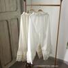 Estilo Nuevo Primavera y Verano Mujer Mori Dulce Algodón Encaje Multicapa Pantalones Casuales Mujer Sueltos Versátiles Venta al por Mayor