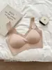 Chaleco Levanta Busto de Soporte Suave Xiao Yun Ji Ropa Interior Invisible Sin Costuras Base Líquida Estilo Principios de Primavera Transpirable Fijo Taza Delgada 2306