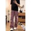 Nueva colección Primavera/Otoño 2026: pantalones casuales para hombre, pantalones a cuadros retro americanos, pantalones rectos de pinzas para hombre, pantalones largos ligeramente acampanados