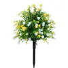 Bouquets de plástico de eucalipto y camelia de Amazon transfronterizos, flores artificiales, decoración del hogar, venta al por mayor de fábrica de flores artificiales