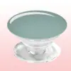 Soporte de Agarre para Teléfono de Silicona Transparente con Logo, Tipo Adhesivo Plegable, Color Sólido Simple Macaron, Soporte de Regalo para Ver Películas