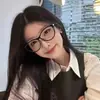 Montura de Gafas Retro Tendencia Ojo de Gato Europea y Americana Gafas Planas Anti-Luz Azul para Mujer Moda Simple Elegante Estudiante Gafas para Miopía