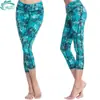 HWT YOGA Ropa Nueva para Deportes al Aire Libre y Ocio YOGA Ajustada Leggings de Siete Puntos Jungla Venta al por Mayor