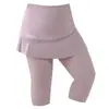 Pantalones Falda Falsos de Dos Piezas Talla Extra Grande 100kg, Largo Tres Cuartos, Delgados de Verano, Tallas Grandes, con Bolsillos, para Uso al Aire Libre, Pantalones Deportivos de Yoga, Suministro Transfronterizo