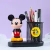 Xiaohongshu Super Dulce Rosa Mapache Portalápices Lámpara Iluminada Dibujo Animado Portalápices de Escritorio Caja de Almacenamiento Papelería para Estudiantes