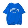 Camiseta de manga corta con estampado de letras sencillas de verano 2023 para hombre y mujer, estilo Hong Kong, holgada, combina con todo, estilo pareja