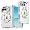 Funda magnética para teléfono adecuada para iPhone Duo con soporte invisible giratorio, funda acrílica Apple dos en uno apilable con 90% de descuento