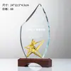Trofeo de Cristal Creativo Hecho a Medida Medalla Metálica de Gama Alta con Grabado para Concurso de Empleados Destacados Reunión Anual del Equipo de la Empresa Premios