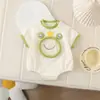 Macacão de Bebê Verão Novo Estilo Bordado de Desenho Sapozinho Macacão para Meninos e Meninas Roupa de Exterior Macacão