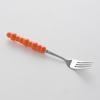 Juego de cubiertos de acero inoxidable estilo nórdico, tenedor y cuchillo creativos con mango de perla, cuchara sopera, cuchillo y tenedor para bistec de alto valor de color, venta al por mayor