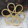 DIY Acessórios de Jóias Artesanais 24K Brincos de Ouro Real Pulseira Colar Acessórios Hairpin Cobre Material Twist Coil A639