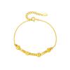 Pulsera de Plata de Ley S925 de Paz y Alegría para Mujer, Estilo de Lujo Ligero de Nicho de Gama Alta, Joyería de Pulsera de Fragmentos de Plata, Al por Mayor en Stock