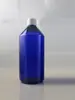 Plástico Azul Marrom Garrafa PET Garrafa Pura Lw Tampa Antifurto Garrafa com Bomba de Pressão Garrafa para Líquido de Banho Garrafa de Shampoo Garrafa Flor