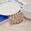 Peine de Metal de Gama Alta Elegante Mariposa Destacado Perla Peine para el Cabello Pinza para el Cabello Adorno para la Cabeza Me encanta llevar con trémolo