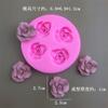 Série Flor Rosa Enrolada Molde de Silicone Bolo Mousse de Chocolate Vela de Aromaterapia Gesso Resina Molde Decorativo