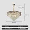 Lámpara de araña de cristal, luz posmoderna, lujo, estilo Hong Kong, diseñador, nuevas conchas de colores, celebridad de Internet, mismo estilo, sala de estar principal, comedor, iluminación colgante