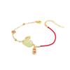 Año del Animal conejo suerte suerte moneda pulsera de cordón rojo diseño de temperamento retro sentido de diseño regalo para novia pulsera 2022 Nuevo