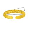 Múltiples Estilos de Pulseras de Oro Electroplateado al Vacío de Dragón y Fénix, Pulseras Grabadas de Dragón y Fénix con Diseño Abierto, Pulseras de Boda
