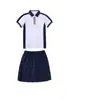 Uniformes Escolares Unificados de la Ciudad de Pingxiang, Provincia de Jiangxi, Conjuntos de Manga Larga para Primavera y Otoño, Conjuntos de Pantalones Cortos de Manga Corta para Verano de Escuela Secundaria