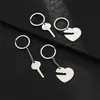 2026 Llavero de Pareja Acero Inoxidable Colgante de Llave Corazón Se Puede Grabar Regalo Creativo para Pareja Accesorios Acero de Titanio