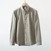 ¡Elección del diseñador! ¡Tela lavada de peso pesado! Camisa casual de manga larga retro estilo japonés para hombre Otoño 2026