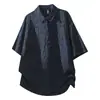 Camiseta Jacquard de Manga Corta de Talla Grande de Moda para Hombre, Nuevo Estilo de Verano, Sensación de Hielo, Delgada, Transpirable, Holgada, Versátil Top Tipo Polo