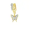 Al por mayor Transfronterizo Europeo y Americano Forma de Mariposa Moda Forma de Corazón Circonita Mariposa Libre de Diablos Joyería para Piercing Clip para Ombligo Anillo para Ombligo
